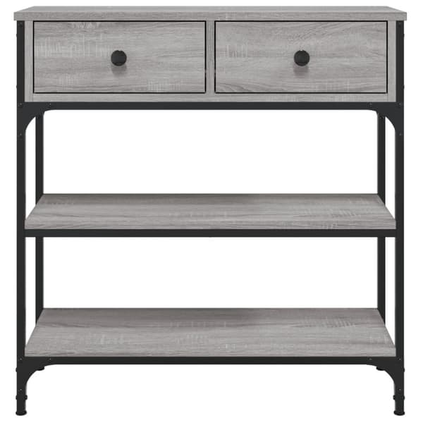 The Living Store konsolbord 72,5x25x75 cm konstrueret træ grå sonoma-eg - Sideborde