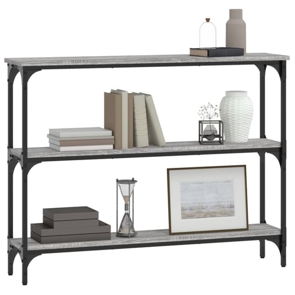 The Living Store konsolbord 100x22,5x75 cm konstrueret træ grå sonoma-eg -  Sideborde