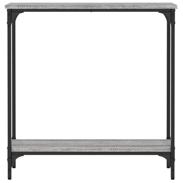 The Living Store konsolbord 75x22,5x75 cm konstrueret træ grå sonoma-eg -  Sideborde