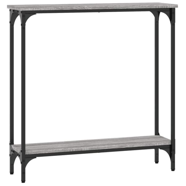 The Living Store konsolbord 75x22,5x75 cm konstrueret træ grå sonoma-eg -  Sideborde