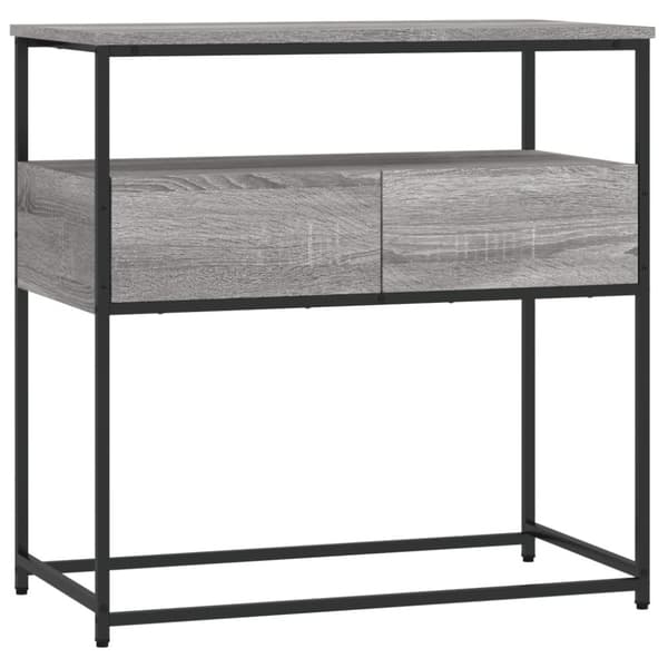The Living Store Konsolipöytä harmaa Sonoma 75x40x75 cm tekninen puu -  Apupöydät
