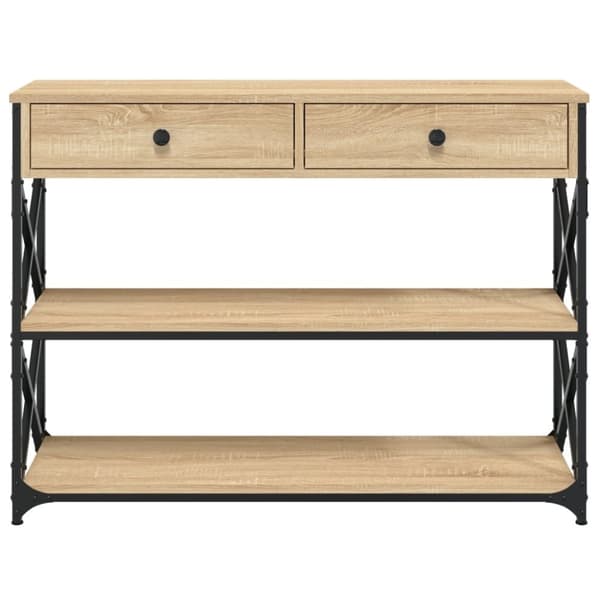 The Living Store Sohvapöytä Sonoma-tammi 100x28x75 cm tekninen puu -  Apupöydät
