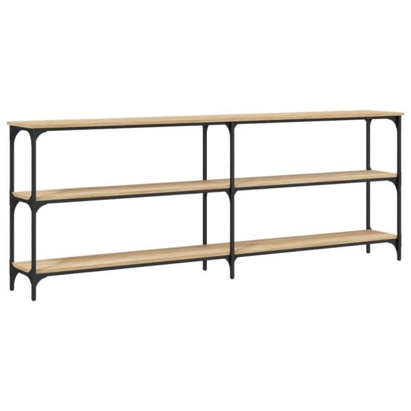 The Living Store konsolbord 200x29x75 cm konstrueret træ sonoma-eg - Sideborde