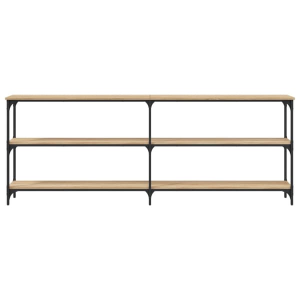 The Living Store konsolbord 200x29x75 cm konstrueret træ sonoma-eg - Sideborde