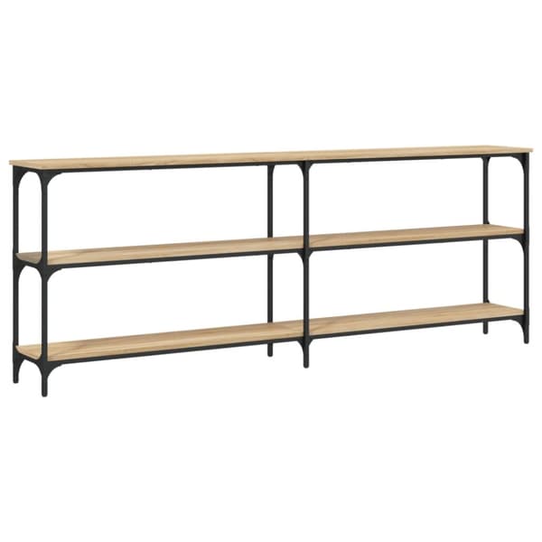 The Living Store konsolbord 200x29x75 cm konstrueret træ sonoma-eg - Sideborde