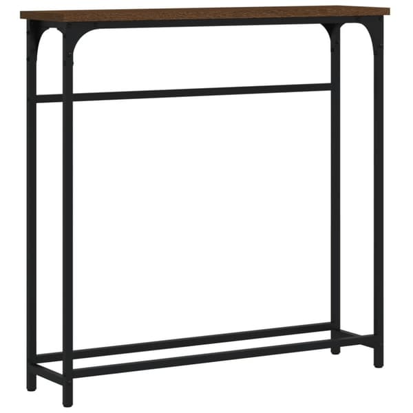 The Living Store konsolbord 75x19,5x75 cm konstrueret træ brunt egetræ -  Sideborde
