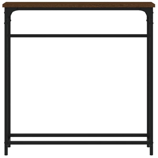 The Living Store konsolbord 75x19,5x75 cm konstrueret træ brunt egetræ -  Sideborde