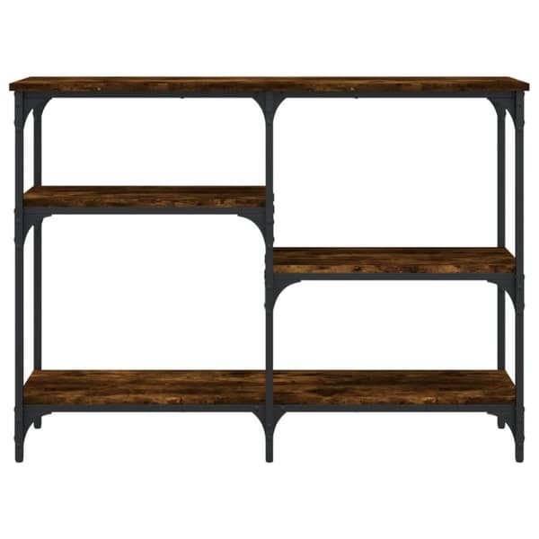 The Living Store konsolbord 102x29x75 cm konstrueret træ røget egetræsfarve -  Sideborde