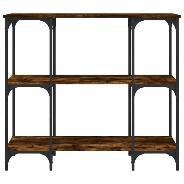 The Living Store konsolbord 102x35x50 cm konstrueret træ røget egetræsfarve -  Sideborde