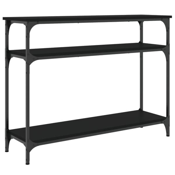 The Living Store konsolbord 100x29x75 cm konstrueret træ sort - Sideborde