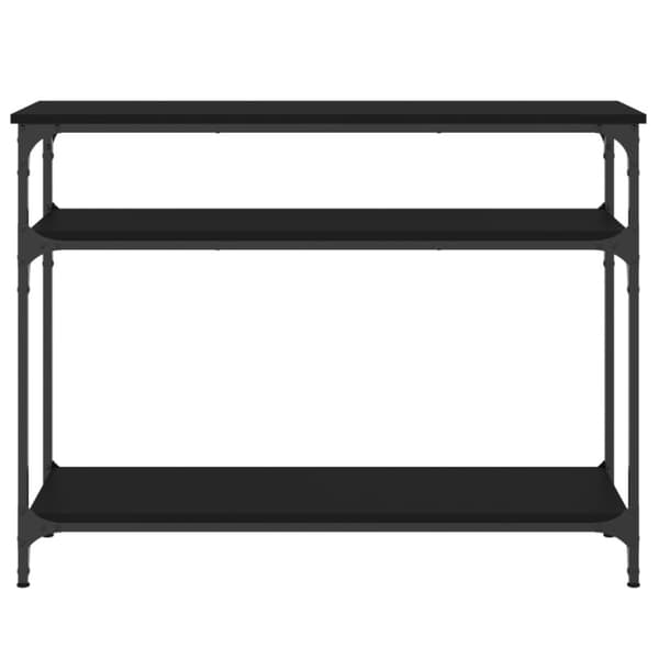 The Living Store konsolbord 100x29x75 cm konstrueret træ sort - Sideborde