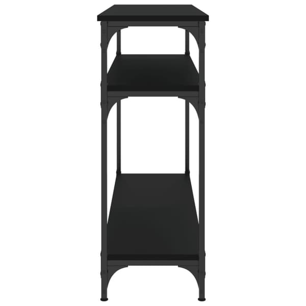 The Living Store konsolbord 100x29x75 cm konstrueret træ sort - Sideborde