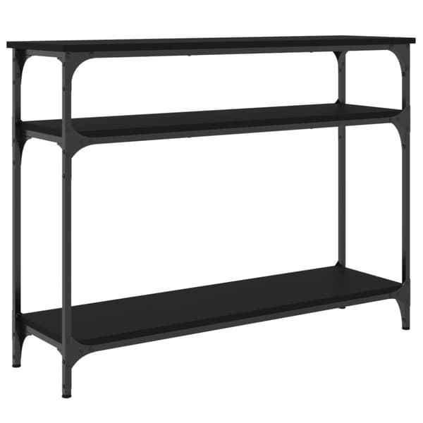 The Living Store konsolbord 100x29x75 cm konstrueret træ sort - Sideborde