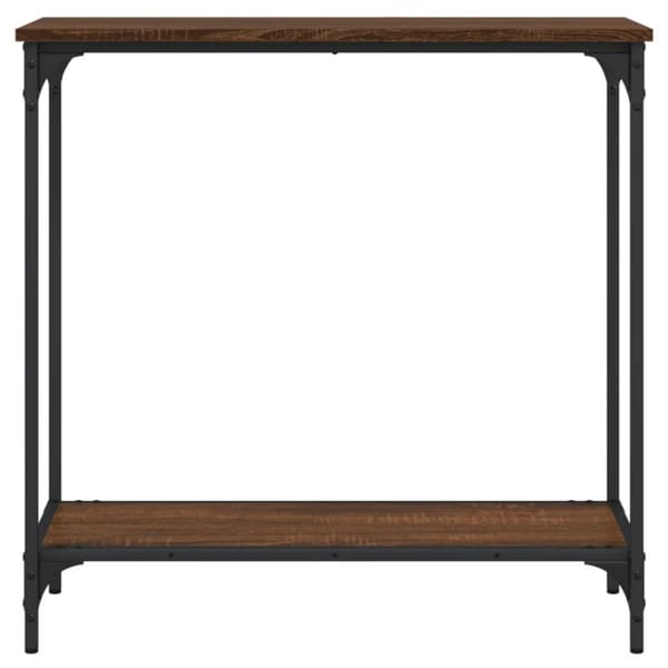 The Living Store Konsolipöytä ruskea tammi 75x30,5x75 cm tekninen puu -  Apupöydät