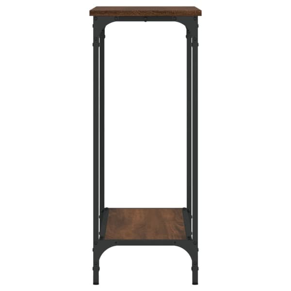 The Living Store Konsolipöytä ruskea tammi 75x30,5x75 cm tekninen puu -  Apupöydät