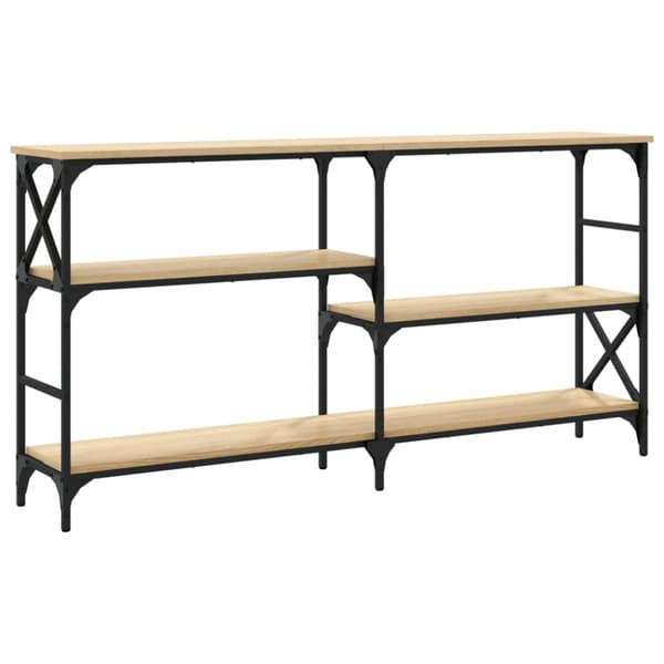 The Living Store konsolbord 150x29x76,5 cm konstrueret træ sonoma-eg -  Sideborde