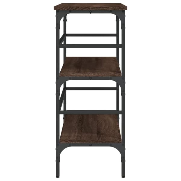 The Living Store Konsolipöytä ruskea tammi 100x32x75 cm tekninen puu -  Apupöydät