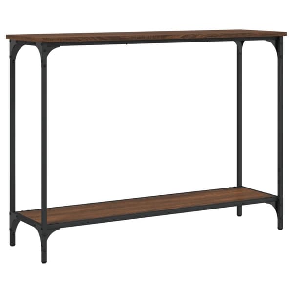The Living Store konsolbord 101x30,5x75 cm konstrueret træ brun egetræsfarve -  Sideborde