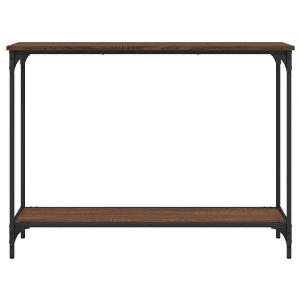 The Living Store konsolbord 101x30,5x75 cm konstrueret træ brun egetræsfarve -  Sideborde