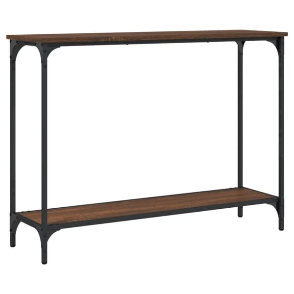 The Living Store konsolbord 101x30,5x75 cm konstrueret træ brun egetræsfarve -  Sideborde