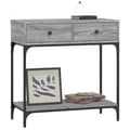 Pikkukuva 4 / 11: The Living Store Konsolipöytä harmaa Sonoma 75x34,5x75 cm tekninen puu -  Apupöydät