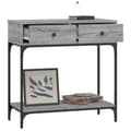 Pikkukuva 5 / 11: The Living Store Konsolipöytä harmaa Sonoma 75x34,5x75 cm tekninen puu -  Apupöydät