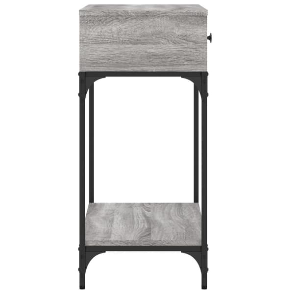 The Living Store Konsolipöytä harmaa Sonoma 75x34,5x75 cm tekninen puu - Apupöydät