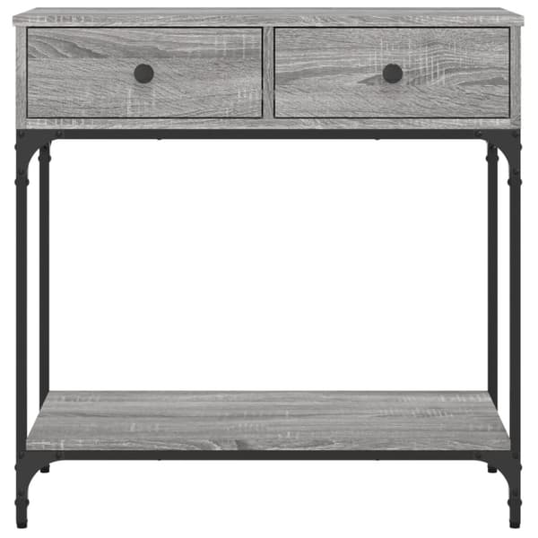 The Living Store Konsolipöytä harmaa Sonoma 75x34,5x75 cm tekninen puu - Apupöydät