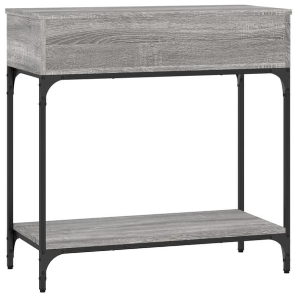 The Living Store Konsolipöytä harmaa Sonoma 75x34,5x75 cm tekninen puu - Apupöydät