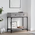 Pikkukuva 2 / 11: The Living Store Konsolipöytä harmaa Sonoma 75x34,5x75 cm tekninen puu -  Apupöydät
