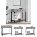 Pikkukuva 1 / 11: The Living Store Konsolipöytä harmaa Sonoma 75x34,5x75 cm tekninen puu -  Apupöydät