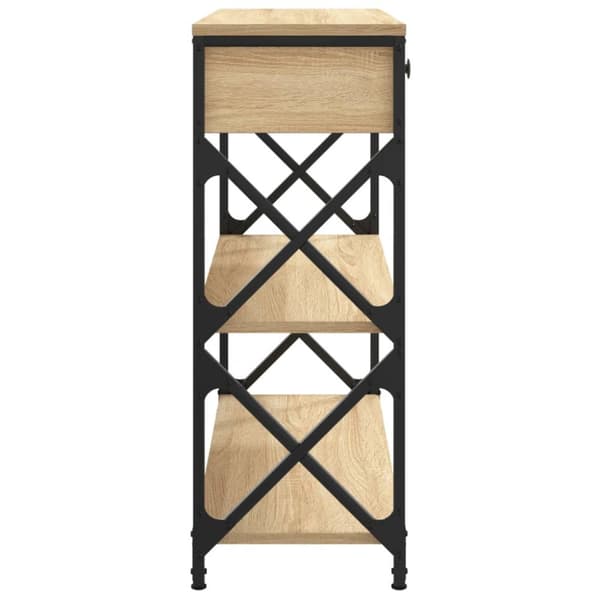 The Living Store konsolbord 75x28x75 cm konstrueret træ sonoma-eg - Sideborde