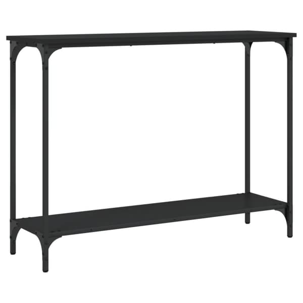 The Living Store Avlastningsbord svart 101x30,5x75 cm konstruerat trä - Avlastningsbord