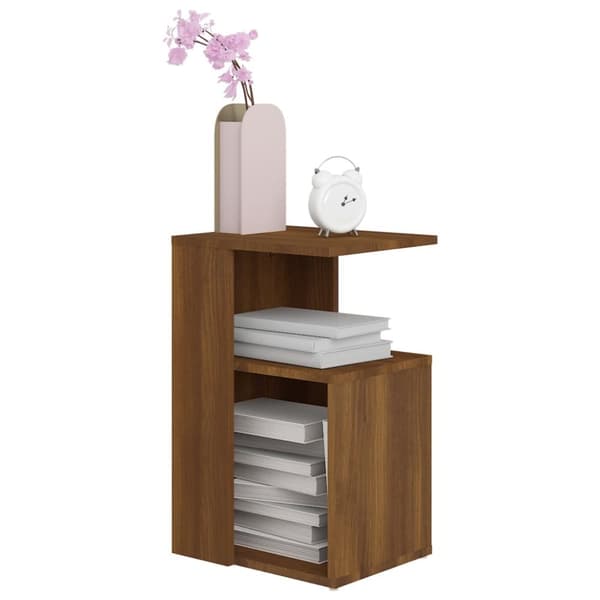 Sideborde - Living sidebord 36x30x56 cm konstrueret træ brun egetræsfarve