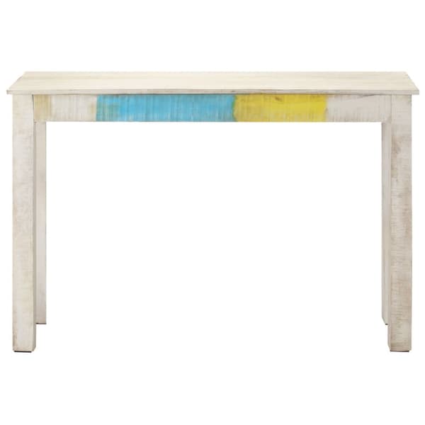 Sideborde - Living konsolbord 115x35x77 cm ru mangotræ hvid