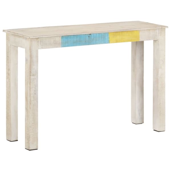 Sideborde - Living konsolbord 115x35x77 cm ru mangotræ hvid