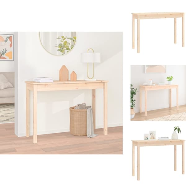 Sideborde - Living konsolbord 110x40x75 cm massivt fyrretræ