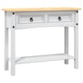 Miniatyrbillede 3 af 11: Sideborde - Living konsolbord Corona-serien 90x34,5x73 cm mexicansk fyrretræ hvid