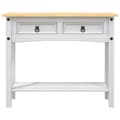 Miniatyrbillede 4 af 11: Sideborde - Living konsolbord Corona-serien 90x34,5x73 cm mexicansk fyrretræ hvid