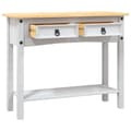 Miniatyrbillede 6 af 11: Sideborde - Living konsolbord Corona-serien 90x34,5x73 cm mexicansk fyrretræ hvid