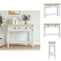 Miniatyrbillede 1 af 11: Sideborde - Living konsolbord Corona-serien 90x34,5x73 cm mexicansk fyrretræ hvid
