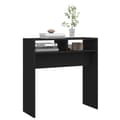Miniatyrbild 5 av 9: Avlastningsbord - Living Konsolbord svart 78x30x80 cm konstruerat trä