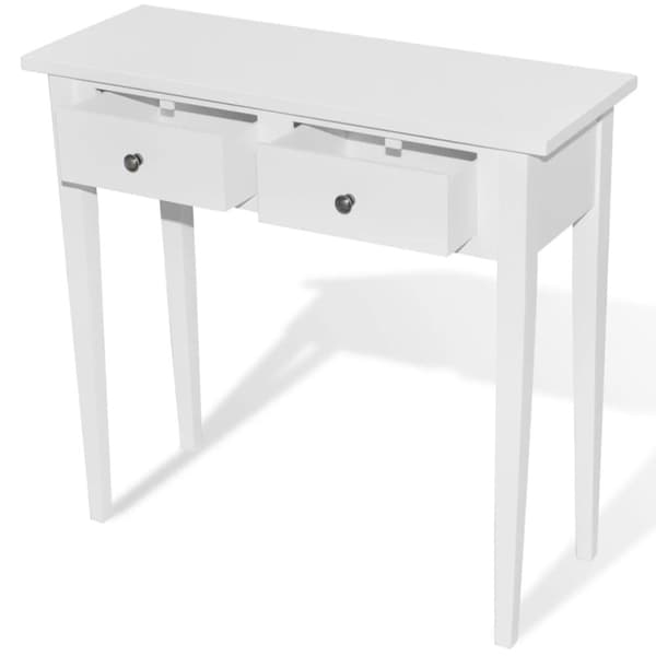 Sideborde - Living konsolbord med to skuffer hvid