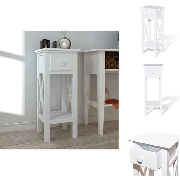 Sideborde - Living sidebord med skuffe hvid