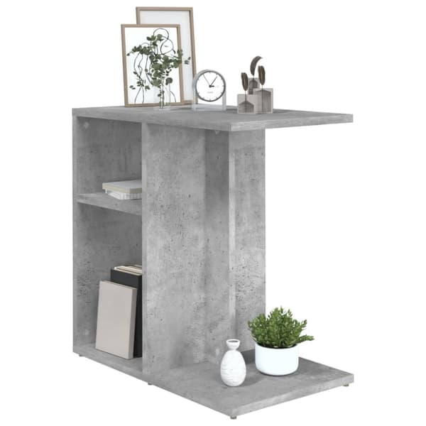 Apupöydät - Living Sivupöytä betoninharmaa 50x30x50 cm tekninen puu