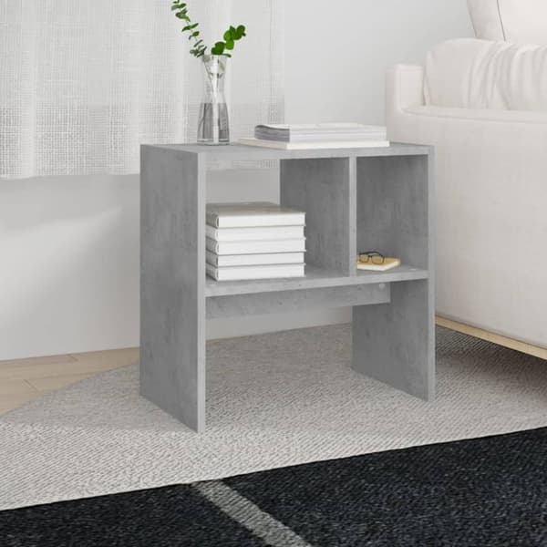 Apupöydät - Living Sivupöytä betoninharmaa 50x30x50 cm tekninen puu