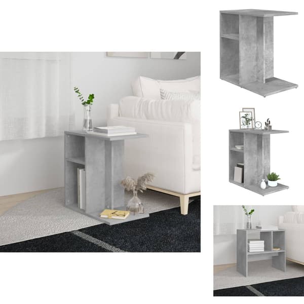 Sideborde - Living sidebord 50x30x50 cm konstrueret træ betongrå