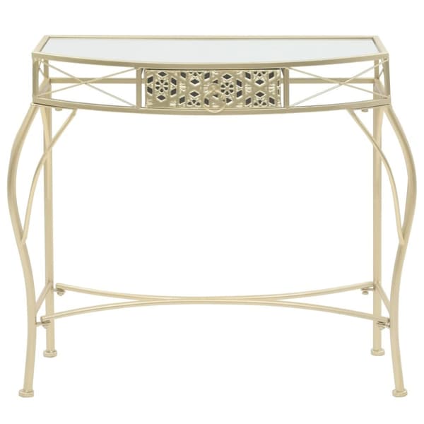 Sideborde - Living sidebord i fransk stil metal 82 x 39 x 76 cm guldfarvet