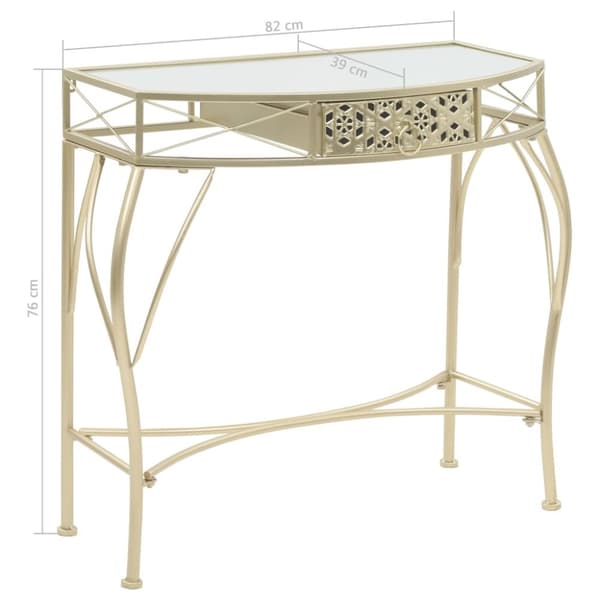 Sideborde - Living sidebord i fransk stil metal 82 x 39 x 76 cm guldfarvet