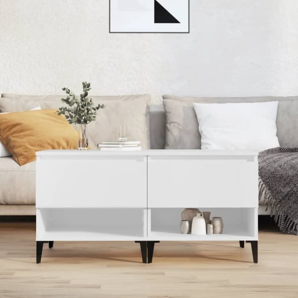 Sideborde - Living sideborde 2 stk. 50x46x50 cm konstrueret træ hvid